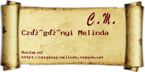 Czégényi Melinda névjegykártya